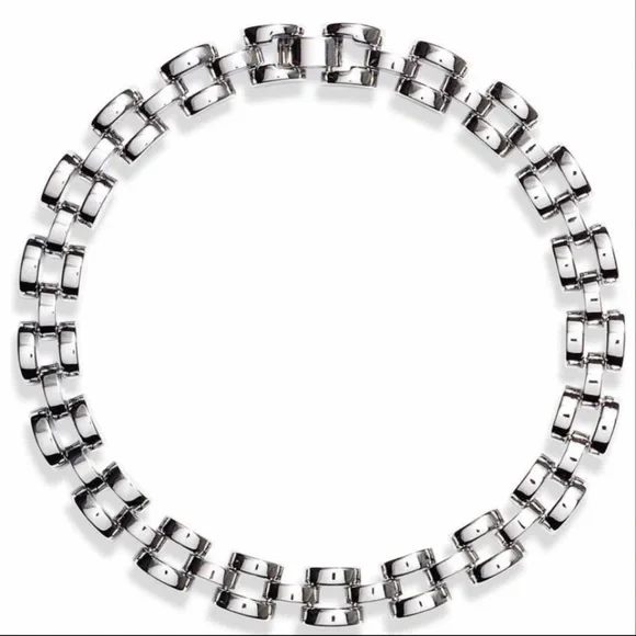 Kate Spade Silver Sliced Scallops Collar Necklace - Picture 2 of 5